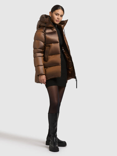 1129JK253 572COP-BRO | Jacket CARA COPPER BROWN